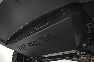 Mercedes-Benz Sprinter 3500XD Skid Plate - Rough Country - 11-Gauge Steel, Gloss Black Powder Coat - Gloss Black - '19-'25